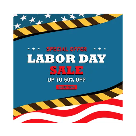 Labor Day sales promotion  Illustration