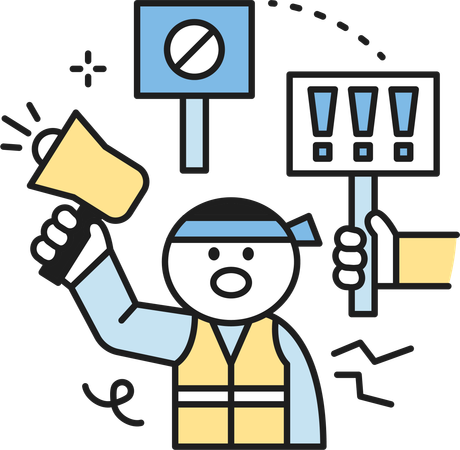 Labor force gathering unity  Illustration