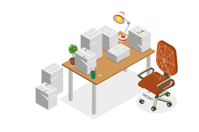 Labor Shortage and Personell Crisis  Illustration