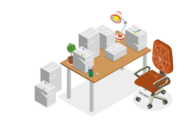 Labor Shortage and Personell Crisis  Illustration