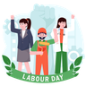 labor work illustration free download