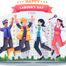 illustration for labor work