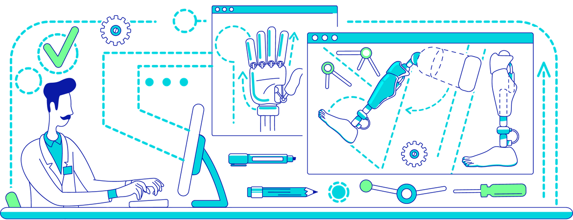 Laboratoire de développement de prothèses  Illustration