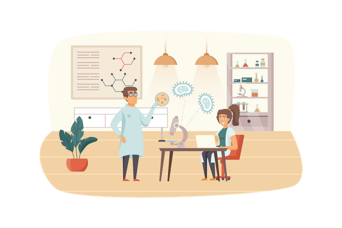 Laboratoire de recherche scientifique  Illustration