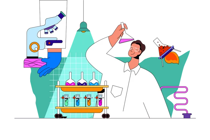 Laboratoire de science  Illustration