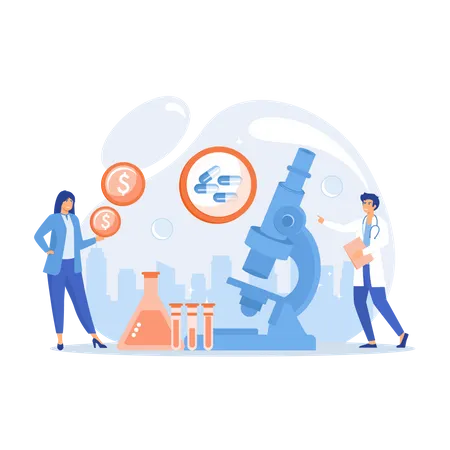 Laboratoire pharmaceutique  Illustration