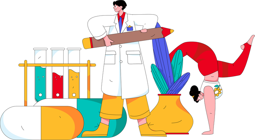 Recherche en laboratoire  Illustration