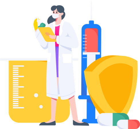 Recherche en laboratoire  Illustration