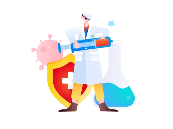 Recherche en laboratoire  Illustration