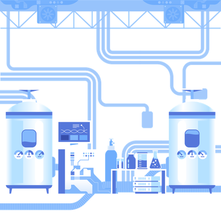 Laboratoire scientifique  Illustration