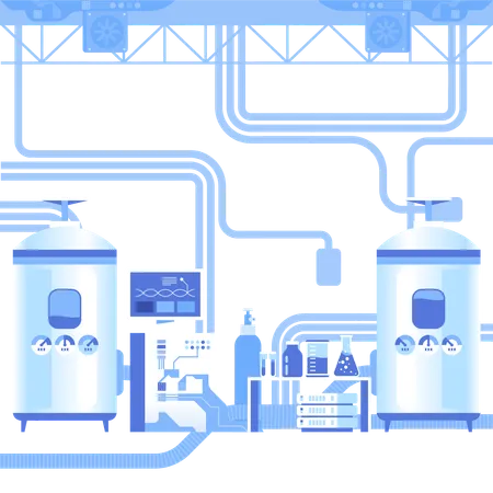 Laboratoire scientifique  Illustration