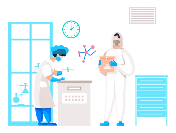 Laboratorio de investigación científica  Ilustración