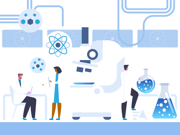 Laboratório Químico  Ilustração