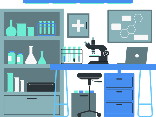 Laboratorium  Illustration