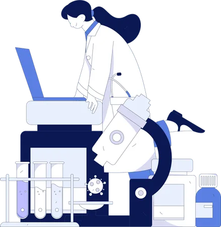 Laboratory Assistant  Illustration