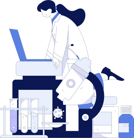 Laboratory Assistant  Illustration