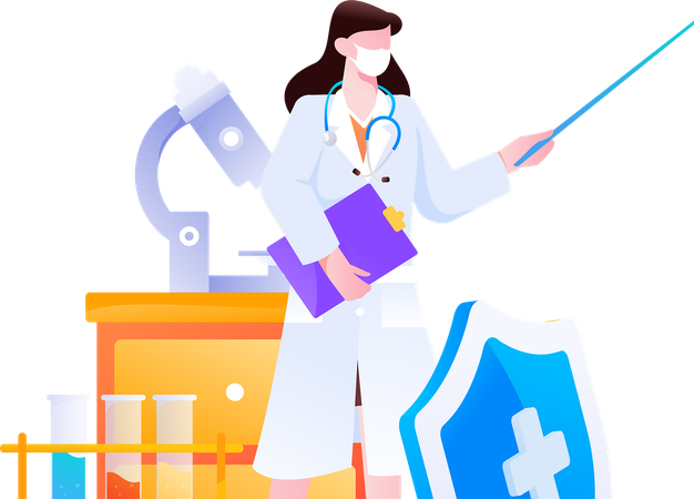 Laboratory Assistant  Illustration