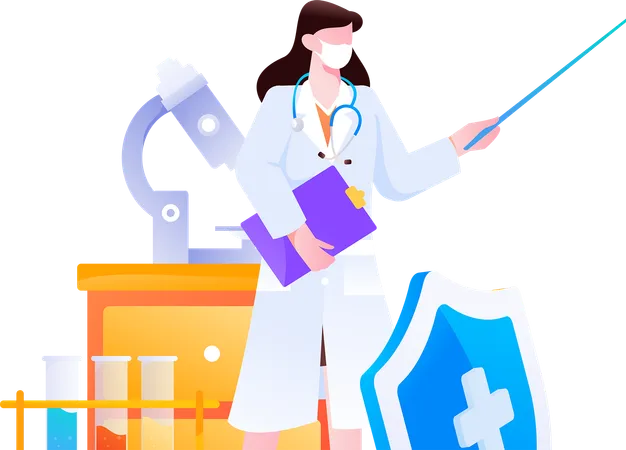 Laboratory Assistant  Illustration