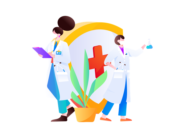 Laboratory Assistant  Illustration