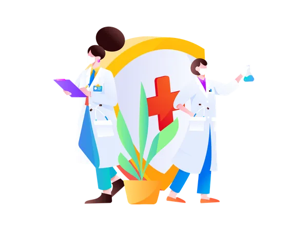 Laboratory Assistant  Illustration