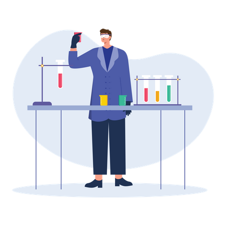 Laboratory diagnostic research  Illustration