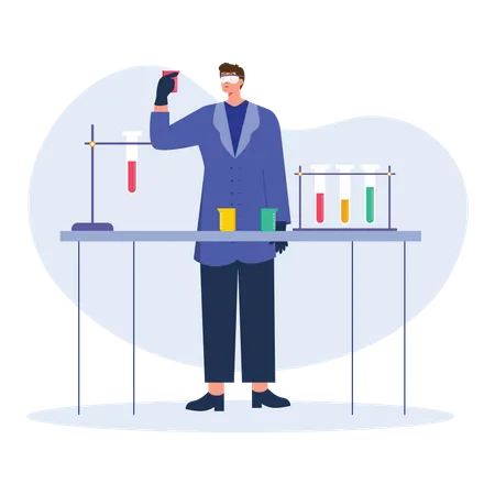 Laboratory diagnostic research  Illustration