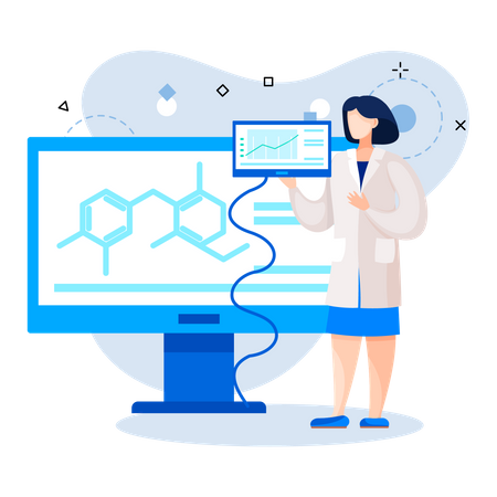 Laboratory diagnostic service  Illustration