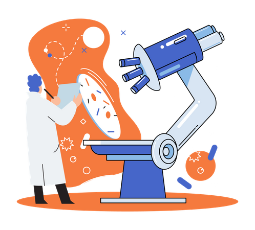 Laboratory diagnostic services Illustration