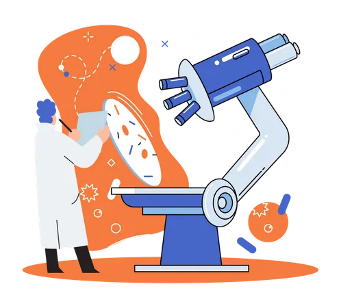Laboratory diagnostic services Illustration