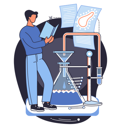 Laboratory research Illustration