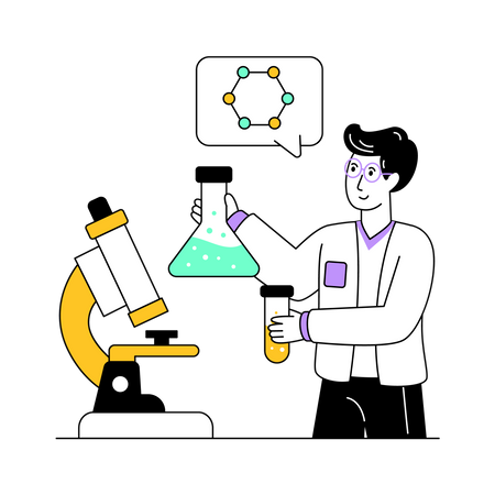Laboratory Research Illustration