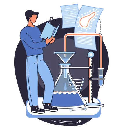 Laboratory research  Illustration