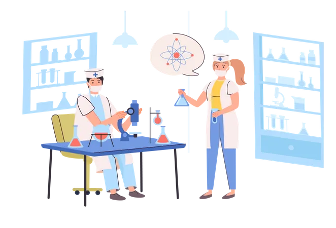 Laboratory research  Illustration