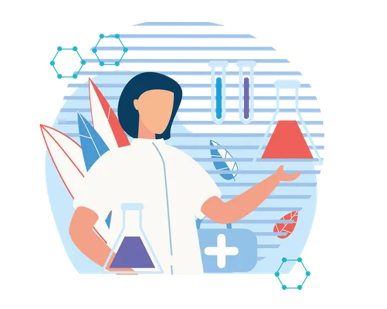 Laboratory research  Illustration