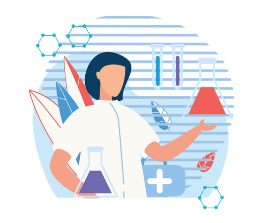 Laboratory research  Illustration