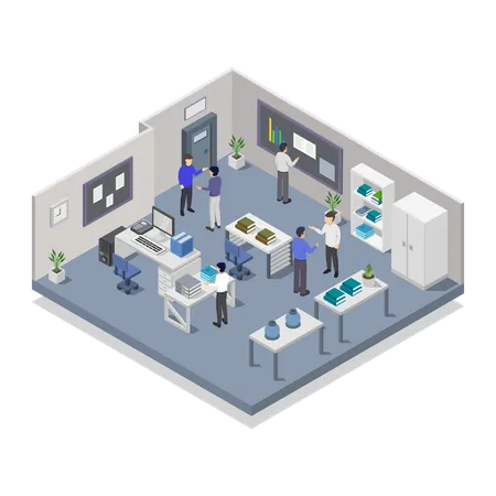 Laboratory Room  Illustration