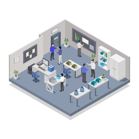 Laboratory Room  Illustration