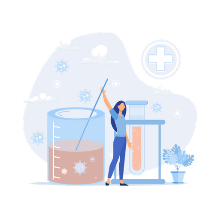 Laboratory services Illustration