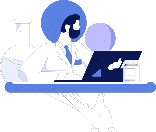 Laboratory Technician  Illustration