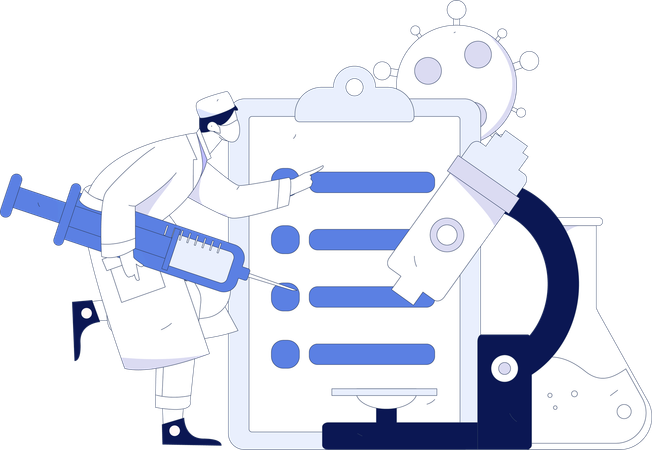 Laboratory Technician  Illustration