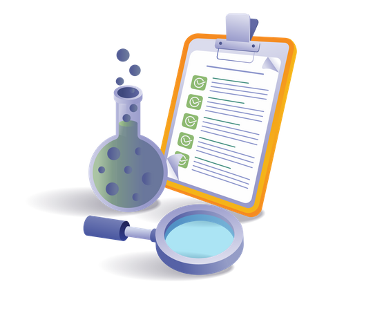 Laboratory test data analysis experiment  Illustration