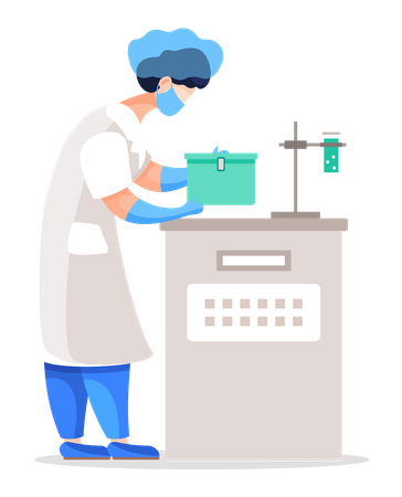 Laboratory Worke  Illustration