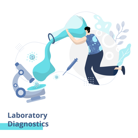 Labordiagnostik  Illustration