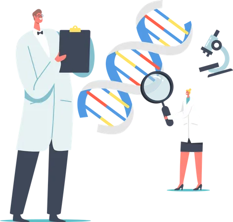 Laborforschung und -entwicklung  Illustration