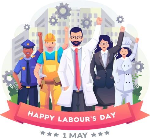 Labour day Illustration
