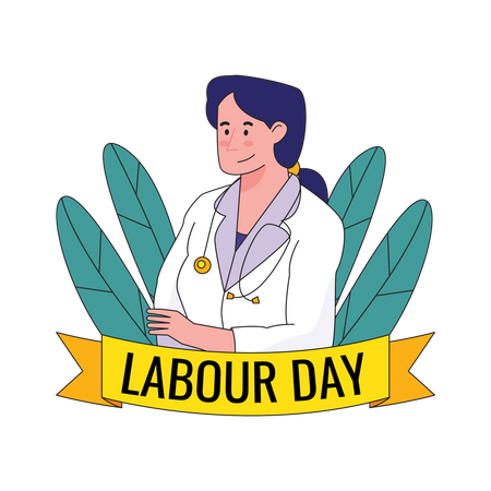 Labour Day Doctor  Illustration