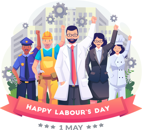 Labour day  Illustration