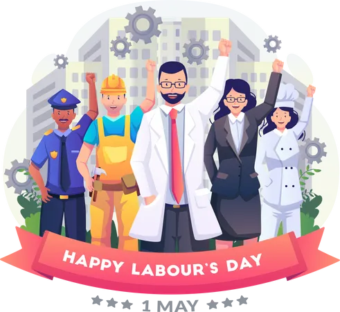 Labour day  Illustration