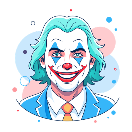 Lächelnder Joker  Illustration