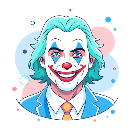 Lächelnder Joker  Illustration